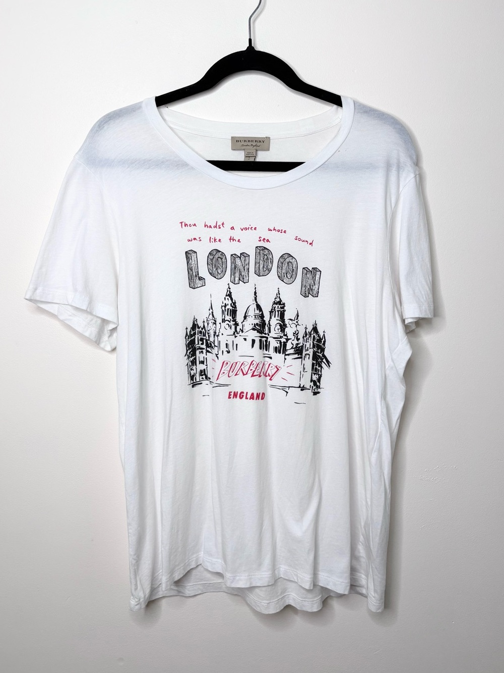 Burberry London Skyline Graphic Short Sleeve T Shirt Womens